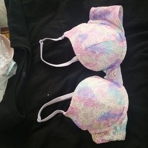 BNWT Victoria's Pastel Tie Dye Secret Demi Bra sz 36B